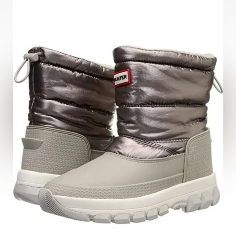 Hunter metallic winter snow boots